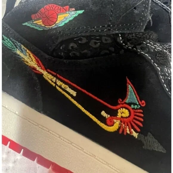 Nike Air Jordan 1 MID GS Siempre Familia Child Size 2Y Big Boy Running Shoes - Picture 12 of 15